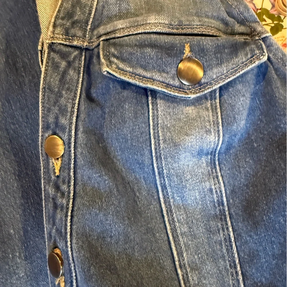 Frame Denim Blue Jeans Women's Le Slender Jumpsuit Overalls Size Medium 27 - Picture 12 of 12